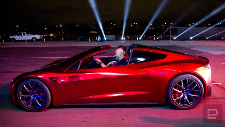 Новая Tesla Roadster 2019