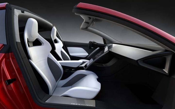 Интерьер Tesla Roadster 2019
