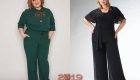 Стильный брючный костюм большого размера 2018-2019