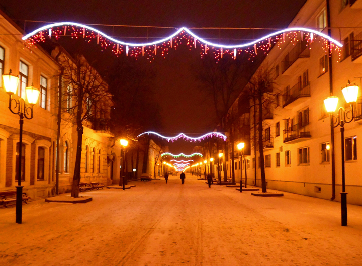 Новогодние улицы Витебска