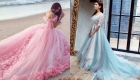 Цветные свадебные платья мода 2018-2019 года