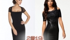 Черное коктейльное платье 2018-2019