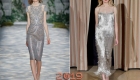Серебряное платье зима 2018-2019 года