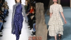 Принт горох модное платье 2018-2019 года