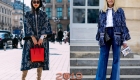 Джинсовые образы уличной моды 2018-2019 года
