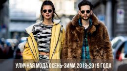 Уличная мода осень-зима 2018-2019 года