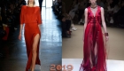 Красивое красное платье зима 2018-2019