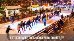 Каток в Парке Горького в 2018-2019 году