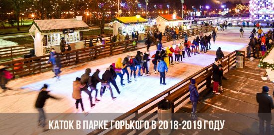 Каток в Парке Горького в 2018-2019 году