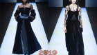 Бархатное платье Giorgio Armani  осень-зима 2018-2019