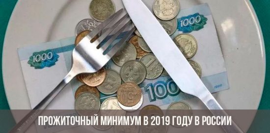 Прожиточный минимум в РФ в 2019 году
