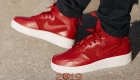 Красные мужские кроссовки 2019 года на толстой гибкой подошве