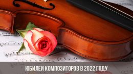 Юбилеи композиторов в 2022 году